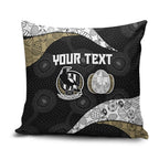 Personalized Magpie Football Pillow Cover Easter Egg Pattern Monochrome Tribal Dot Art Style