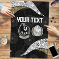 Personalized Magpie Football Puzzle Easter Egg Pattern Monochrome Tribal Dot Art Style