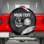 Personalized Magpie Football Spare Tire Cover Easter Egg Pattern Monochrome Tribal Dot Art Style