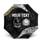 Personalized Magpie Football Umbrella Easter Egg Pattern Monochrome Tribal Dot Art Style