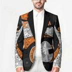 Personalized Giants Football Blazer Easter Egg Pattern Orange Monochrome Tribal Dot Style