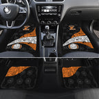 Personalized Giants Football Car Mats Easter Egg Pattern Orange Monochrome Tribal Dot Style