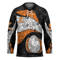 Personalized Giants Football Hockey Jersey Easter Egg Pattern Orange Monochrome Tribal Dot Style