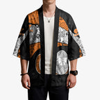 Personalized Giants Football Kimono Easter Egg Pattern Orange Monochrome Tribal Dot Style