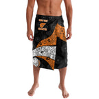 Personalized Giants Football Lavalava Easter Egg Pattern Orange Monochrome Tribal Dot Style