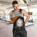 Personalized Giants Football Men Tank Top Easter Egg Pattern Orange Monochrome Tribal Dot Style