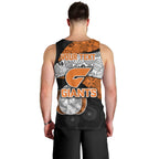 Personalized Giants Football Men Tank Top Easter Egg Pattern Orange Monochrome Tribal Dot Style