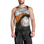 Personalized Giants Football Men Tank Top Easter Egg Pattern Orange Monochrome Tribal Dot Style