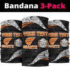 Personalized Giants Football Neck Gaiter Easter Egg Pattern Orange Monochrome Tribal Dot Style