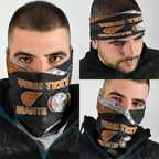 Personalized Giants Football Neck Gaiter Easter Egg Pattern Orange Monochrome Tribal Dot Style