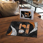 Personalized Giants Football Puzzle Easter Egg Pattern Orange Monochrome Tribal Dot Style