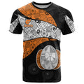 Personalized Giants Football T Shirt Easter Egg Pattern Orange Monochrome Tribal Dot Style