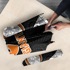 Personalized Giants Football Umbrella Easter Egg Pattern Orange Monochrome Tribal Dot Style