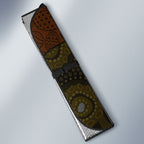 Personalized Hawks Football Auto Sun Shade Easter Egg Pattern Brown Gold Tribal Dot Art Style