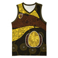 Personalized Hawks Football Basketball Jersey Easter Egg Pattern Brown Gold Tribal Dot Art Style