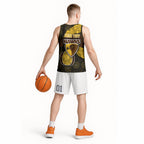 Personalized Hawks Football Basketball Jersey Easter Egg Pattern Brown Gold Tribal Dot Art Style