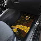 Personalized Hawks Football Car Mats Easter Egg Pattern Brown Gold Tribal Dot Art Style