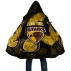 Personalized Hawks Football Cloak Easter Egg Pattern Brown Gold Tribal Dot Art Style