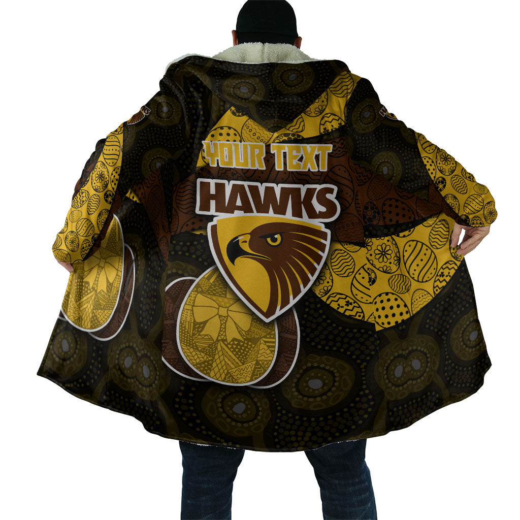 Personalized Hawks Football Cloak Easter Egg Pattern Brown Gold Tribal Dot Art Style