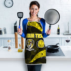 Personalized Richmond Football Apron Easter Egg Pattern Yellow Black Tribal Dot Art Style