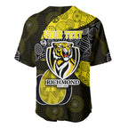 Personalized Richmond Football Baseball Jersey Easter Egg Pattern Yellow Black Tribal Dot Art Style