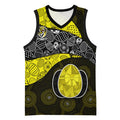 Personalized Richmond Football Basketball Jersey Easter Egg Pattern Yellow Black Tribal Dot Art Style