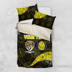 Personalized Richmond Football Bedding Set Easter Egg Pattern Yellow Black Tribal Dot Art Style