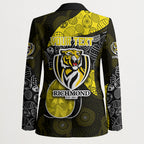 Personalized Richmond Football Blazer Easter Egg Pattern Yellow Black Tribal Dot Art Style