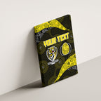 Personalized Richmond Football Canvas Wall Art Easter Egg Pattern Yellow Black Tribal Dot Art Style