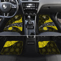 Personalized Richmond Football Car Mats Easter Egg Pattern Yellow Black Tribal Dot Art Style