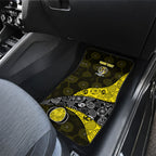 Personalized Richmond Football Car Mats Easter Egg Pattern Yellow Black Tribal Dot Art Style