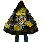 Personalized Richmond Football Cloak Easter Egg Pattern Yellow Black Tribal Dot Art Style