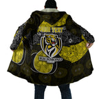Personalized Richmond Football Cloak Easter Egg Pattern Yellow Black Tribal Dot Art Style