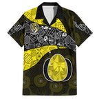 Personalized Richmond Football Hawaiian Shirt Easter Egg Pattern Yellow Black Tribal Dot Art Style