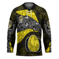 Personalized Richmond Football Hockey Jersey Easter Egg Pattern Yellow Black Tribal Dot Art Style