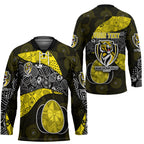 Personalized Richmond Football Hockey Jersey Easter Egg Pattern Yellow Black Tribal Dot Art Style