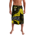 Personalized Richmond Football Lavalava Easter Egg Pattern Yellow Black Tribal Dot Art Style