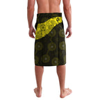 Personalized Richmond Football Lavalava Easter Egg Pattern Yellow Black Tribal Dot Art Style