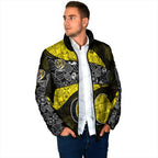 Personalized Richmond Football Padded Jacket Easter Egg Pattern Yellow Black Tribal Dot Art Style