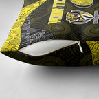 Personalized Richmond Football Pillow Cover Easter Egg Pattern Yellow Black Tribal Dot Art Style