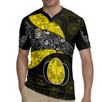 Personalized Richmond Football Rugby Jersey Easter Egg Pattern Yellow Black Tribal Dot Art Style
