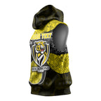 Personalized Richmond Football Sleeveless Hoodie Easter Egg Pattern Yellow Black Tribal Dot Art Style