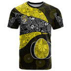 Personalized Richmond Football T Shirt Easter Egg Pattern Yellow Black Tribal Dot Art Style