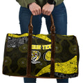 Personalized Richmond Football Travel Bag Easter Egg Pattern Yellow Black Tribal Dot Art Style