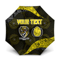 Personalized Richmond Football Umbrella Easter Egg Pattern Yellow Black Tribal Dot Art Style