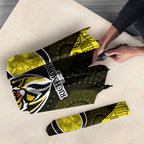 Personalized Richmond Football Umbrella Easter Egg Pattern Yellow Black Tribal Dot Art Style