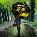 Personalized Richmond Football Umbrella Easter Egg Pattern Yellow Black Tribal Dot Art Style