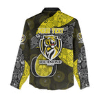 Personalized Richmond Football Women Casual Shirt Easter Egg Pattern Yellow Black Tribal Dot Art Style