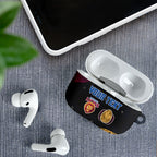 Personalized Brisbane Lions Football AirPods Case Easter Egg Pattern Maroon Gold Tribal Dot Art Style