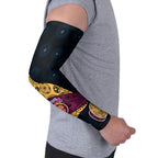 Personalized Brisbane Lions Football Arm Sleeves Easter Egg Pattern Maroon Gold Tribal Dot Art Style
